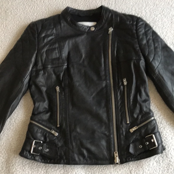 Closed Oakes leather moto jacket S - Picture 5 of 16